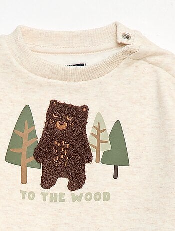 Conjunto sudadera + leggings con dibujo