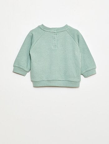 Conjunto sudadera + leggings de canalé - 2 piezas