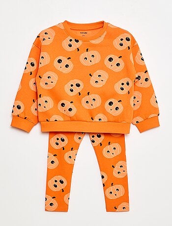 Conjunto sudadera + leggings "Halloween