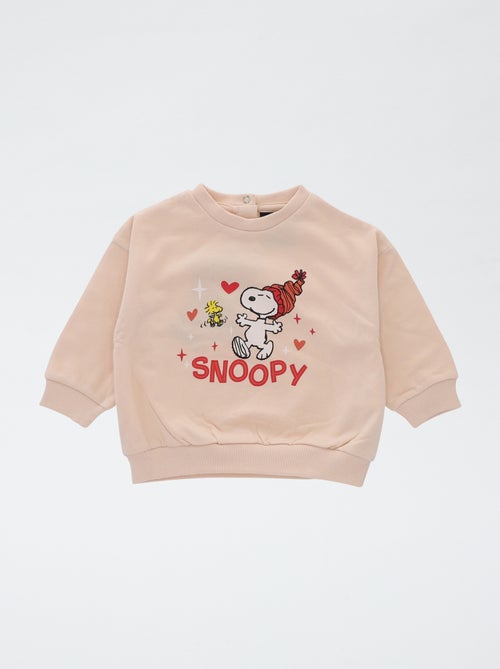 Conjunto sudadera + leggings 'Snoopy' en polar de algodón - Kiabi