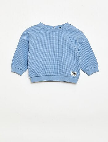 Conjunto sudadera + pantalón chándal de nido de abeja - 2 piezas