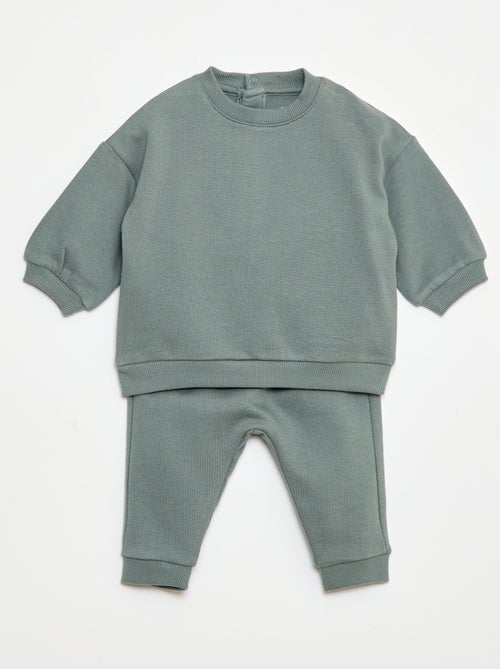 Conjunto sudadera + pantalón de chándal - 2 piezas - Kiabi