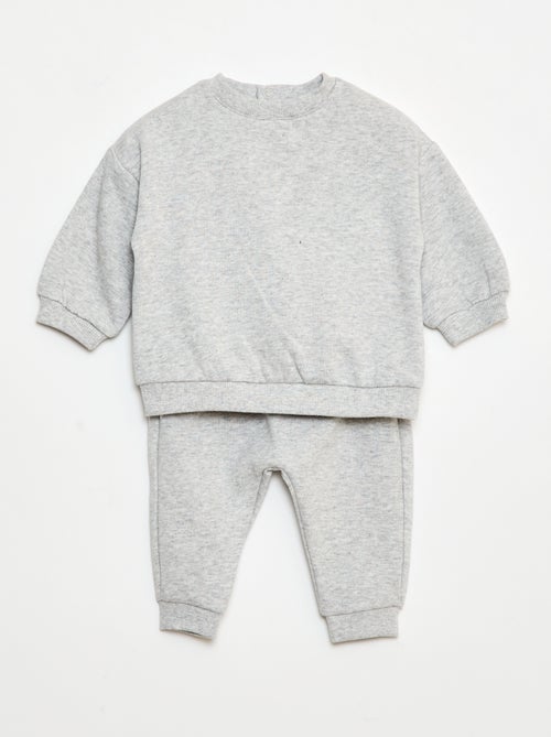 Conjunto sudadera + pantalón de chándal - 2 piezas - Kiabi