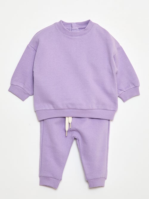 Conjunto sudadera + pantalón de chándal - 2 piezas - Kiabi