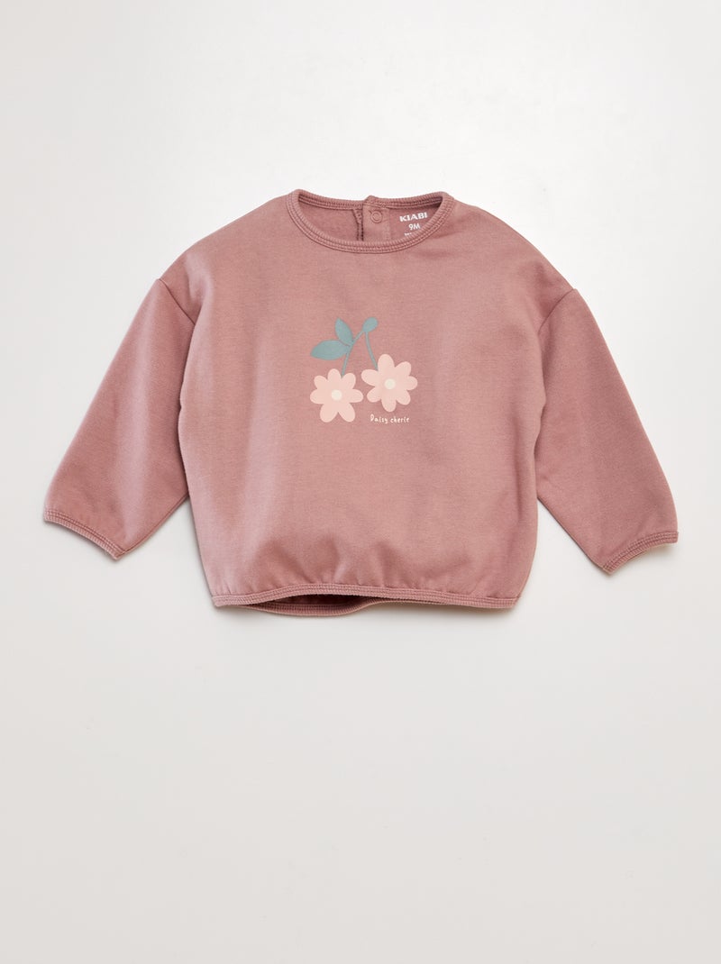 Conjunto sudadera + pantalón de chándal - 2 piezas ROSA - Kiabi