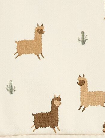 Conjunto sudadera + pantalón de chándal con estampado fantasía - 2 piezas