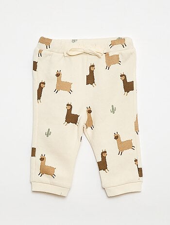 Conjunto sudadera + pantalón de chándal con estampado fantasía - 2 piezas