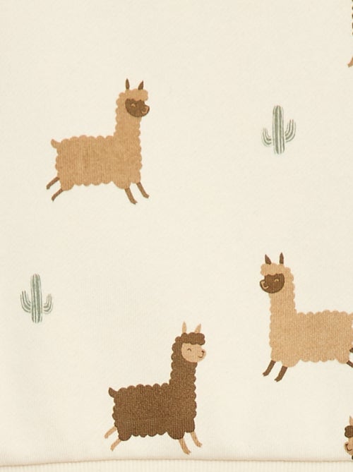 Conjunto sudadera + pantalón de chándal con estampado fantasía - 2 piezas - Kiabi