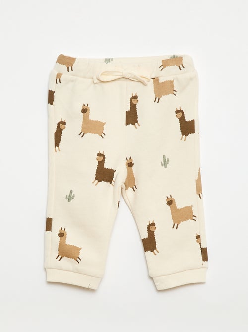 Conjunto sudadera + pantalón de chándal con estampado fantasía - 2 piezas - Kiabi