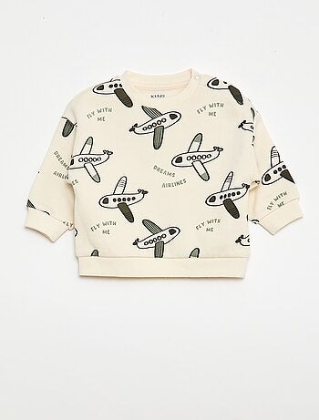 Conjunto sudadera + pantalón de chándal con estampado fantasía - 2 piezas