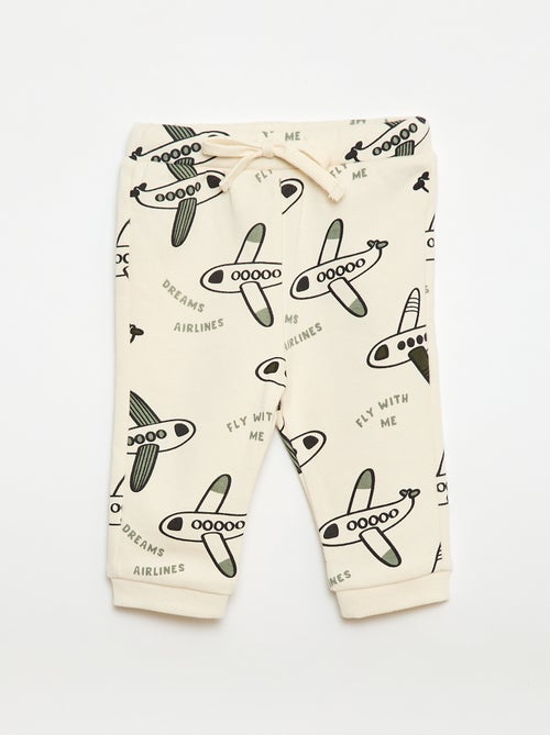 Conjunto sudadera + pantalón de chándal con estampado fantasía - 2 piezas - Kiabi