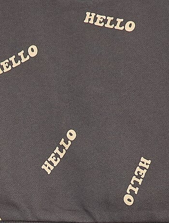 Conjunto sudadera + pantalón de chándal con estampado fantasía - 2 piezas