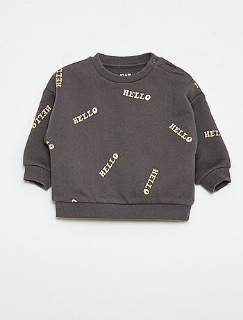 Conjunto sudadera + pantalón de chándal con estampado fantasía - 2 piezas