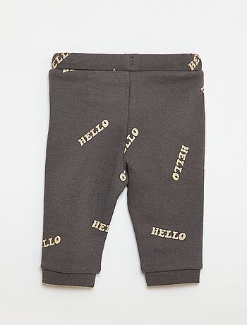 Conjunto sudadera + pantalón de chándal con estampado fantasía - 2 piezas