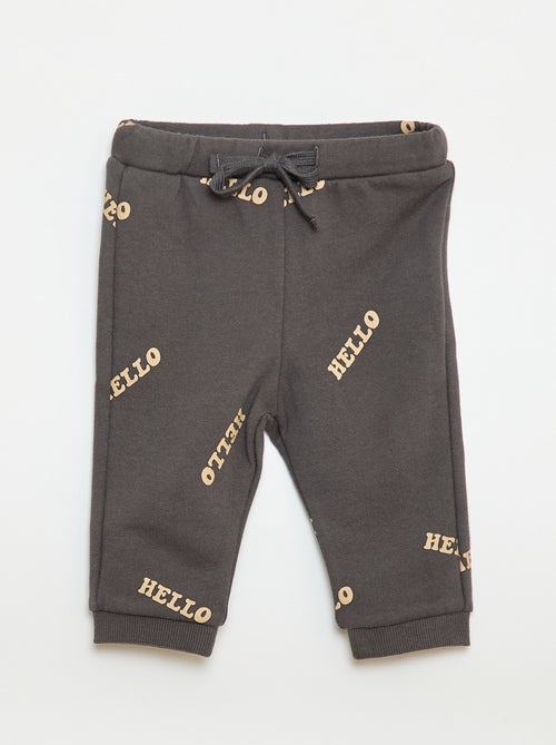 Conjunto sudadera + pantalón de chándal con estampado fantasía - 2 piezas - Kiabi