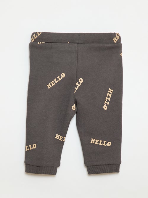 Conjunto sudadera + pantalón de chándal con estampado fantasía - 2 piezas - Kiabi