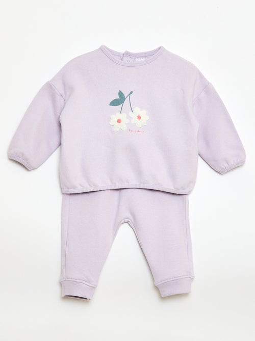 Conjunto sudadera + pantalón de chándal fantasía - Kiabi