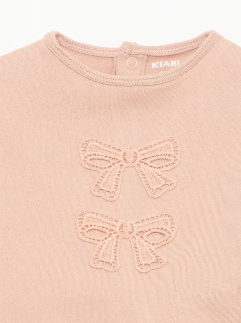 Conjunto sudadera + pantalón de chándal fantasía Rosa - Kiabi