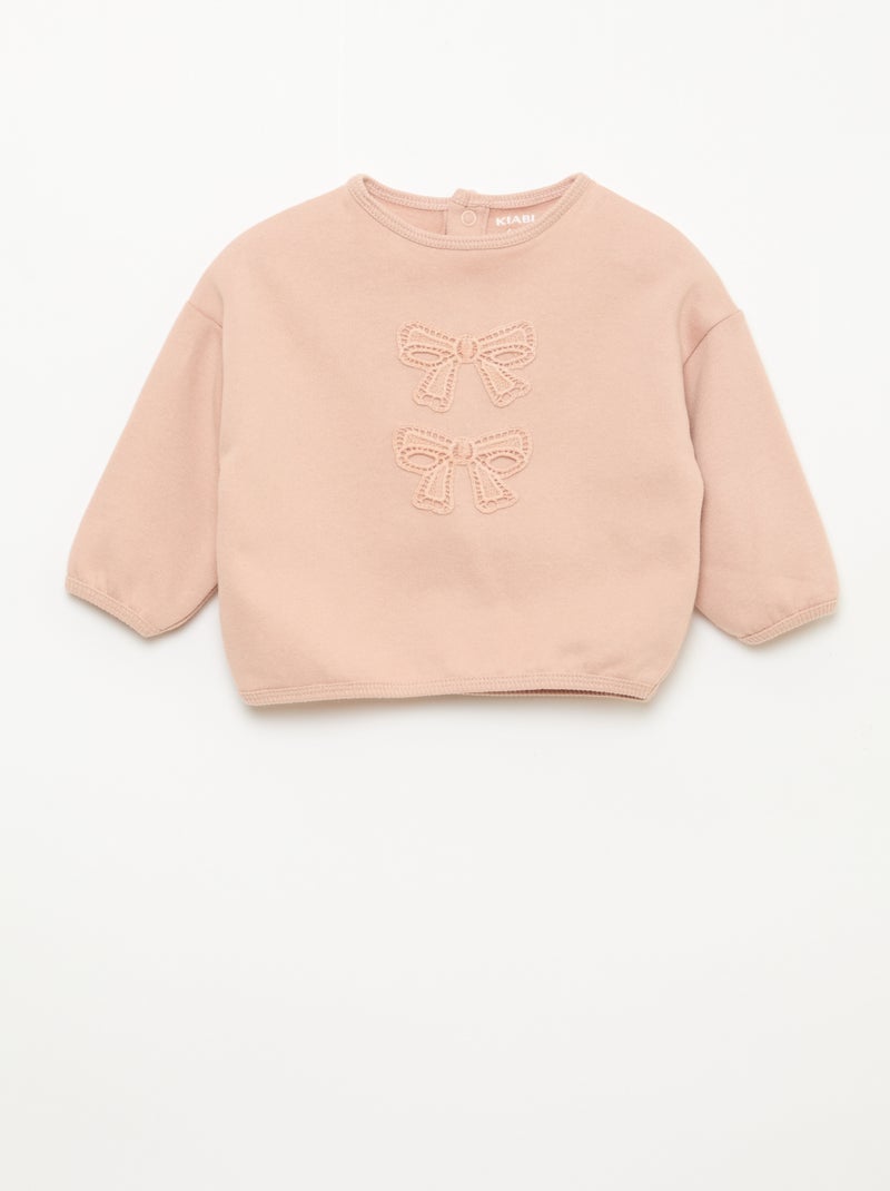 Conjunto sudadera + pantalón de chándal fantasía Rosa - Kiabi