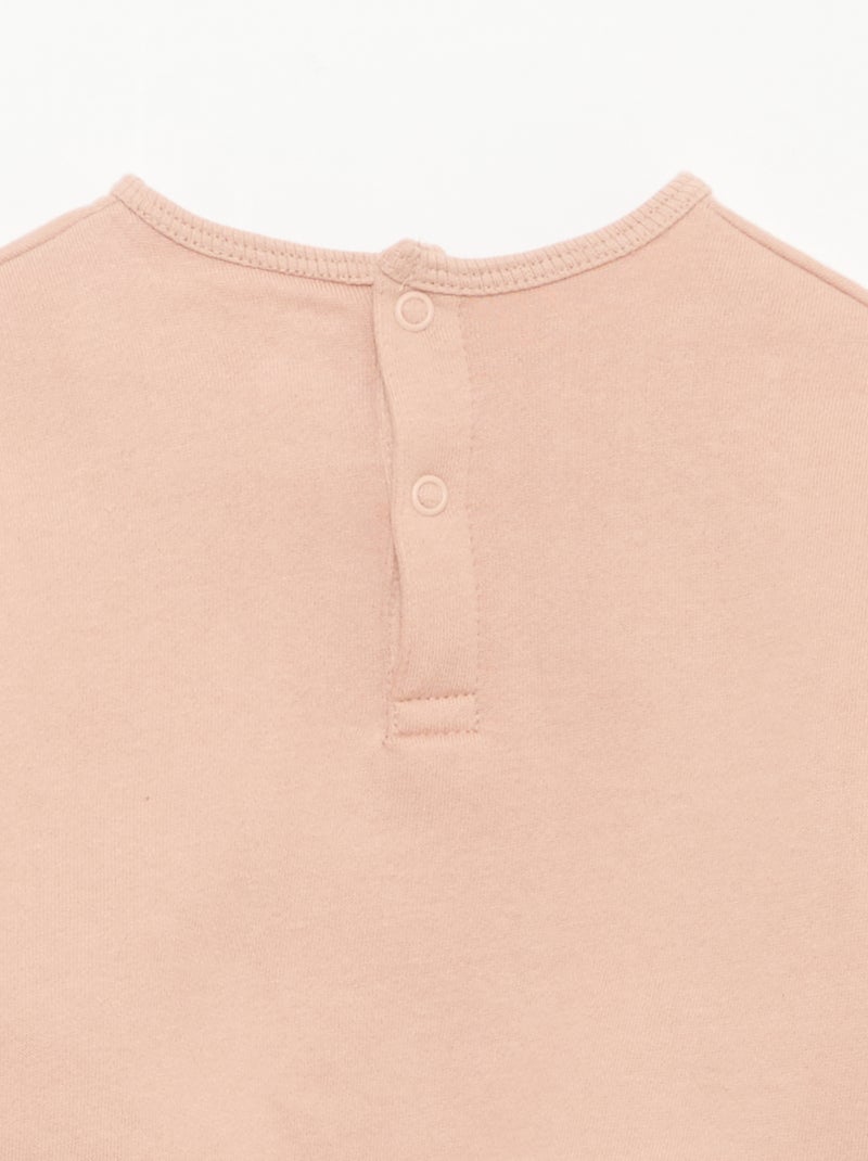 Conjunto sudadera + pantalón de chándal fantasía Rosa - Kiabi