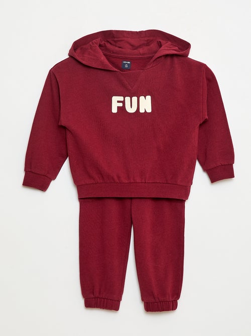 Conjunto sudadera + pantalón de chándal - Kiabi