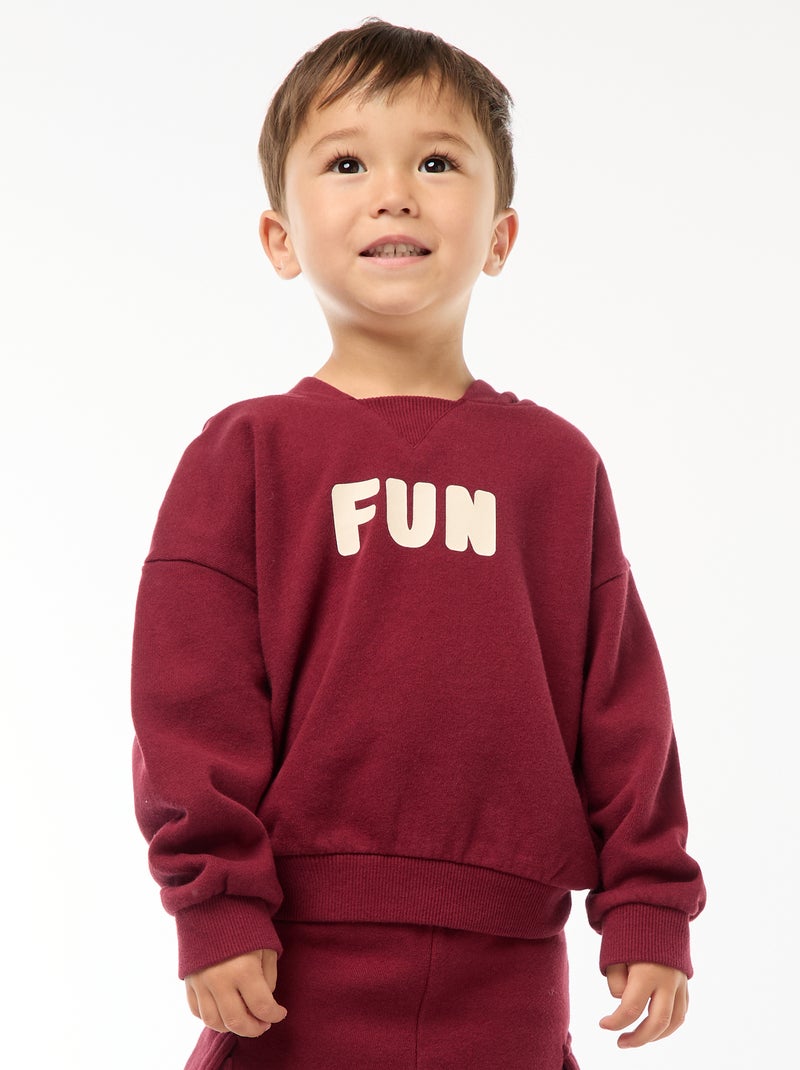 Conjunto sudadera + pantalón de chándal Rojo - Kiabi