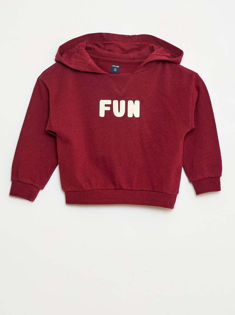 Conjunto sudadera + pantalón de chándal Rojo - Kiabi