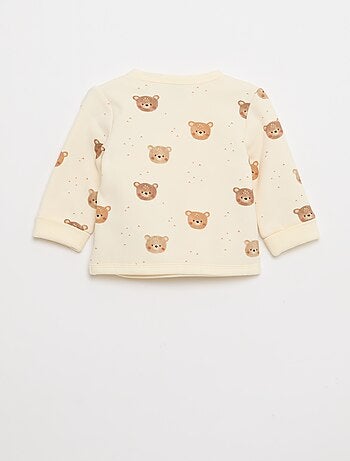 Conjunto sudadera + pantalón de felpa - 2 piezas
