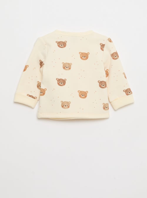 Conjunto sudadera + pantalón de felpa - 2 piezas - Kiabi