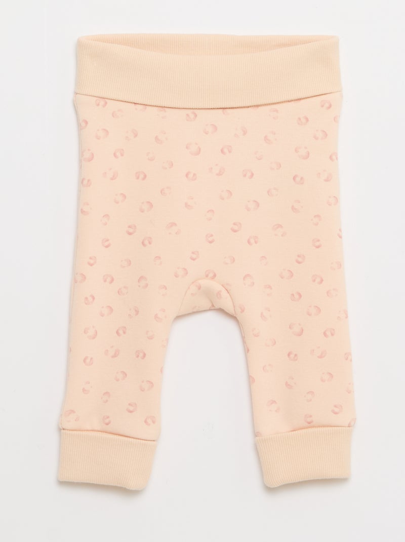 Conjunto sudadera + pantalón de felpa - 2 piezas Rosa - Kiabi