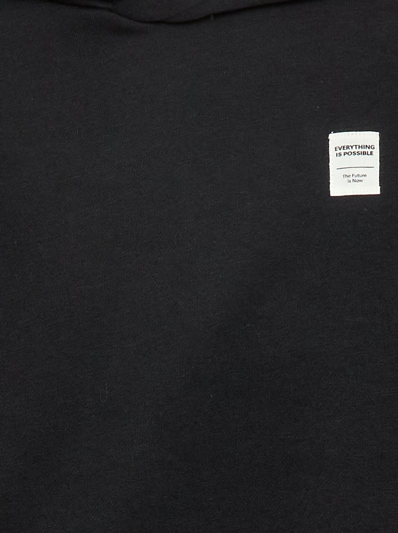 Conjunto sudadera + pantalón de jogging - 2 piezas Negro - Kiabi