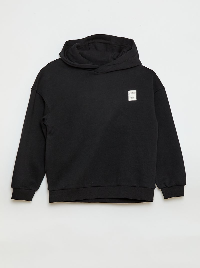 Conjunto sudadera + pantalón de jogging - 2 piezas Negro - Kiabi