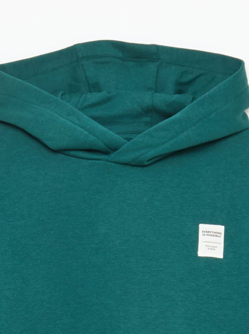 Conjunto sudadera + pantalón de jogging - 2 piezas Verde - Kiabi