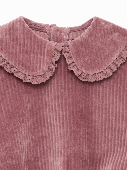 Conjunto sudadera + pantalón de pana - Kiabi