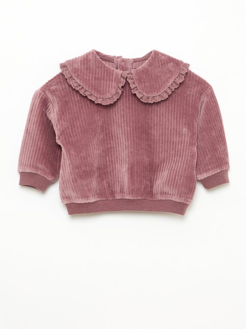 Conjunto sudadera + pantalón de pana - Kiabi