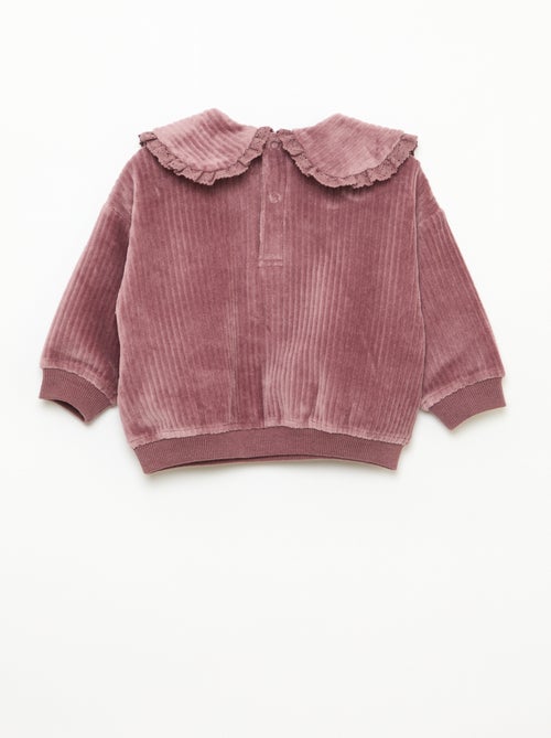 Conjunto sudadera + pantalón de pana - Kiabi