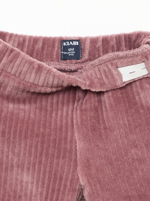 Conjunto sudadera + pantalón de pana - Kiabi