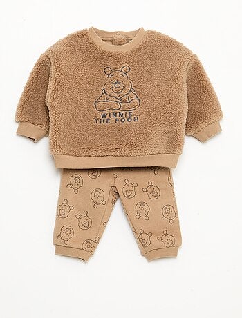 Conjunto sudadera + pantalón 'Disney' 'Winnie' de algodón