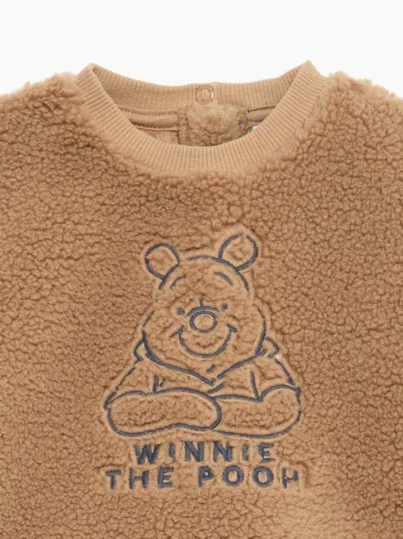 Conjunto sudadera + pantalón 'Disney' 'Winnie' de algodón Beige - Kiabi