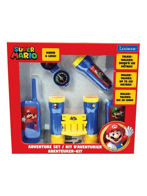 conjunto Super Mario aventura con walkie talkies de hasta 120 m, prismáticos y brújula - Kiabi