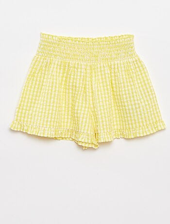 Conjunto top + falda de rayas de tejido de crepé - 2 piezas
