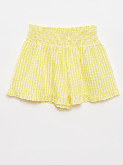 Conjunto top + falda de rayas de tejido de crepé - 2 piezas - Kiabi