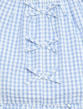 Conjunto top + pantalón con detalles de algodón