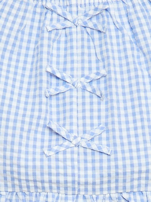 Conjunto top + pantalón con detalles de algodón - Kiabi Conjunto top + pantalón con detalles de algodón - Kiabi