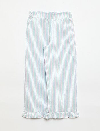 Conjunto top + pantalón con detalles de algodón