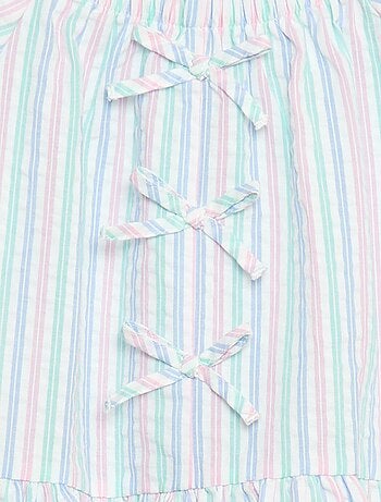 Conjunto top + pantalón con detalles de algodón