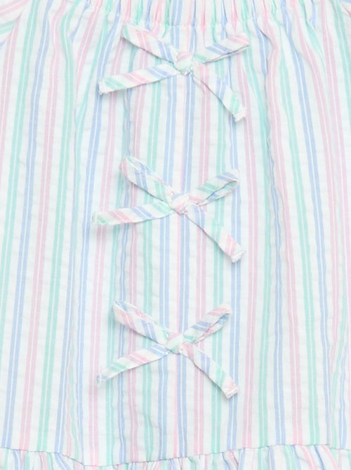 Conjunto top + pantalón con detalles de algodón - Kiabi