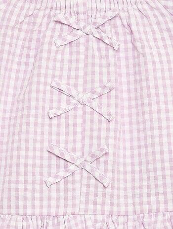 Conjunto top + pantalón con detalles de algodón