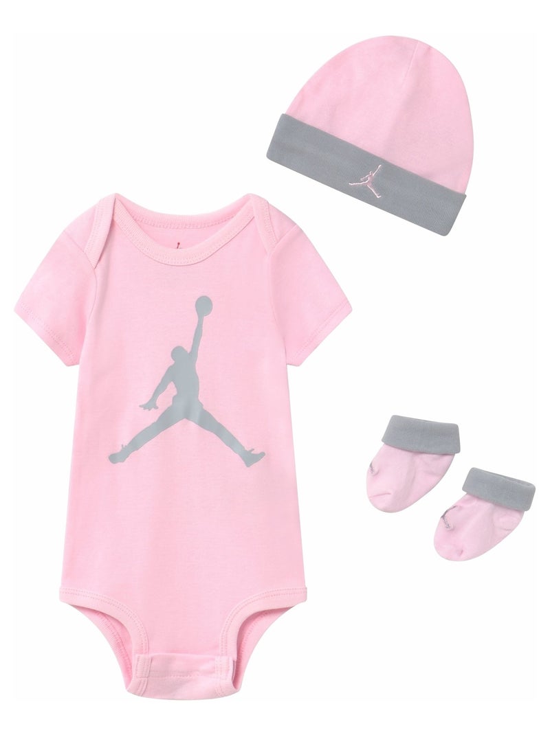Conjunto unisex de body y patucos jumpman - jordan Rosa - Kiabi