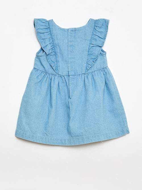 Conjunto vestido + braguita de vaquero - 2 piezas - Kiabi